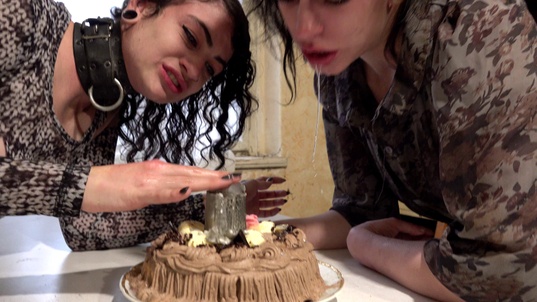 8. Download full pics of Filthy B'day Cake from perversefamily.com