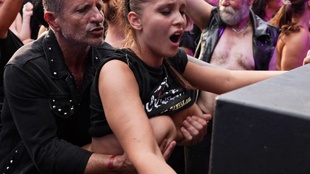 5. Download full pics of Sex During the Concert from perversefamily.com