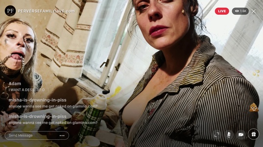 1. Download full pics of Spitting Food from perversefamilylive.com