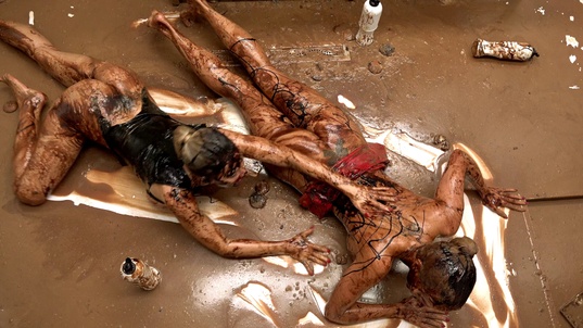 6. Download full pics of Double trouble messy scissoring from powerfetish.com