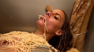 6. Download full pics of Eveline and Brittany Fuck with Food from powerfetish.com