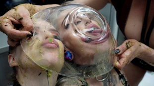 3. Download full pics of Pissing Salad Dressing from powerfetish.com