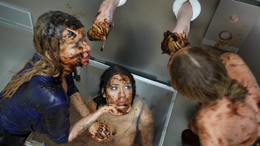 8. Download full pics of Rolling in Piss and Chocolate from powerfetish.com